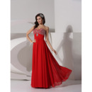 Discount A-Line Sweetheart Floor Length Chiffon Evening/ Prom Dresses