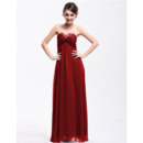 Sexy Empire Sweetheart Chiffon Floor Length Evening/ Prom Dresses