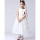 Ball Gown Tea Length First Communion/ Flower Girl Dresses