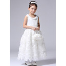 Ankle Length Floral First Communion/ Flower Girl Dresses