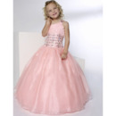 Ball Gown One Shoulder Floor Length Flower Girl Dresses