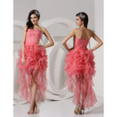 Sexy New Style Sheath Sweetheart Short/ Mini Organza Prom Dresses