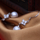 White 8 - 8.5mm Freshwater Round Bridal Pearl Earring Set