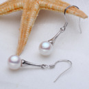 Freshwater Round White 8 - 8.5mm Bridal Pearl Earring Set