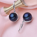 White/ Pink/ Purple/ Black 9.5 - 10.5mm Freshwater Pearl Earring Set