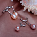 White/ Pink/ Purple 8.5 - 10mm Freshwater Drop Pearl Earring Set