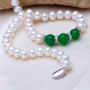 Classic White 8 - 10mm Freshwater Off-Round Pearl Necklace