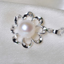 Stunning White 11 - 12mm Off-Round Freshwater Natural Pearl Pendants