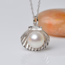 Discount White 11 - 12mm Off-Round Freshwater Natural Pearl Pendants