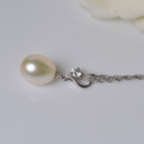 Gorgeous White Drop 9-10mm Freshwater Natural Pearl Pendants