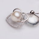 Elegant White Round 10.5-11mm Freshwater Natural Pearl Pendants