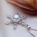 Discount White Off-Round 11-11.5mm Freshwater Natural Pearl Pendants