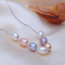 Stunning Multi-Color Drop 8-9mm Freshwater Natural Pearl Pendants