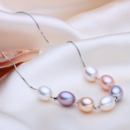 Stunning Multi-Color Drop 8-9mm Freshwater Natural Pearl Pendants