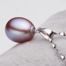 White/ Pink/ Purple Drop 8.5-9.5mm Freshwater Natural Pearl Pendants