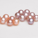 White/ Pink/ Purple Round 9.5-9.8mm Freshwater Natural Pearl Pendants