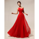 One Shoulder Chiffon Floor Length Sheath Bridesmaid Dresses for Winter