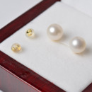 Affordable White/ Pink/ Purple Freshwater Natural Pearl Earring Set