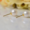 Affordable White/ Pink/ Purple Freshwater Natural Pearl Earring Set