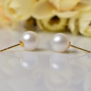 Affordable White/ Pink/ Purple Freshwater Natural Pearl Earring Set