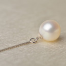 Fashionable White Round 7-8mm Freshwater Natural Pearl Earring Set