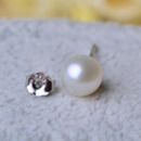 White/ Pink Round 8-9mm Freshwater Natural Pearl Earring Set