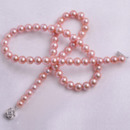 Affordable Classic Pink 6 - 6.5mm Freshwater Round Pearl Necklaces