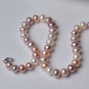 Inexpensive Multicolor 8 - 9mm Freshwater Off-Round Pearl Necklaces