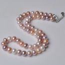 Inexpensive Multicolor 8 - 9mm Freshwater Off-Round Pearl Necklaces