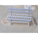 Gorgeous White 7.5-8.5mm Freshwater Off-Round Bridal Pearl Necklaces