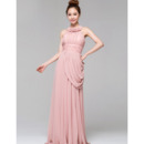 Lace Halter Column/ Sheath Ankle Length Evening Dresses for Prom