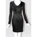 Black Long Sleeves Short Sheath Mother of the Bride/ Groom Dresses