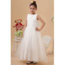 New Style Ankle Length Taffeta Organza First Communion Dresses