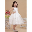 Gorgeous Ball Gown Knee Length Taffeta Organza First Communion Dresses