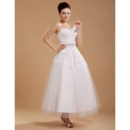 Discount Casual Tea Length Lace Short Reception Wedding Dresses