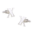 Unique Capital Letter X Men's Shirt Cufflinks for Party/ Wedding