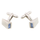 Gorgeous Blue Swarovski Mens' Cufflinks for Party/ Wedding/ Business