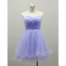 Affordable Cute Sweetheart Short Organza Homecoming/ Party Dresses