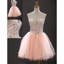 Inexpensive Sexy Sweetheart Short Organza Homecoming/ Party Dresses