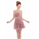 Discount Sexy Strapless Short Organza Homecoming/ Party Dresses