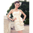 Affordable Sexy Column Sweetheart Short Satin Homecoming Dresses