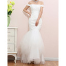 Discount Sexy Mermaid Off-the-shoulder Lace Long Wedding Dresses