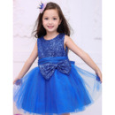 Lovely Ball Gown Mini/ Short Sequin Little Girls Holiday Dresses
