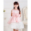 Inexpensive A-Line Short Ruffle Skirt Little Girls Party Dresses