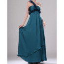 Discount Empire One Shoulder Floor Length Chiffon Evening Dresses