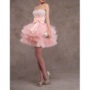 Discount Sweetheart Short Tulle Layered Skirt Homecoming Dresses