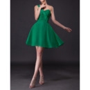 Sexy A-Line One Shoulder Short Chiffon Junior Homecoming Dresses