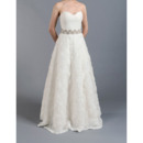 Discount A-Line Sweetheart Floor Length Lace Floral Wedding Dresses