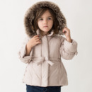 Discount Girls Kids Winter Hooded Long Cotton Padded Coats Outerwears