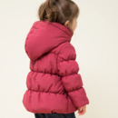Adorable Girls Baby Winter Hooded Solid Cotton Padded Coats Outerwears